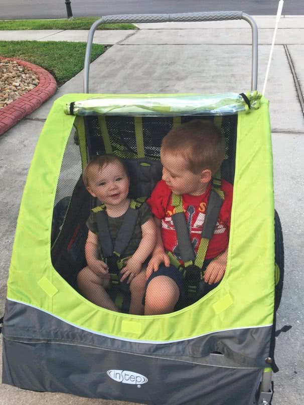 Instep sierra double bike trailer hot sale and stroller