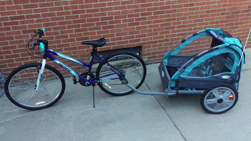 Instep bike trailer online blue